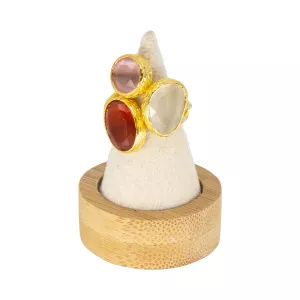 Ring Omikron Tripple, Orange Guld – 7EAST