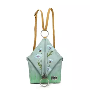 Wildflower Hand - Axelremsväska / Ryggsäck blå HI-DI-HI
