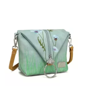 Wildflower Hand - Axelremsväska / Ryggsäck blå HI-DI-HI