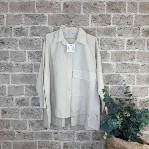 Skjorta med ficka fram, Beige Tokyo - Cabana Living