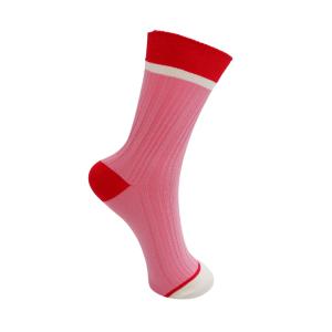 Strumpa, Rosa / Röd Angeline - Black Colour