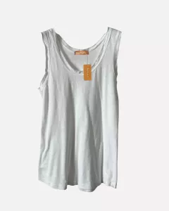 Yoga Tank Top, Vit - Reunion Home