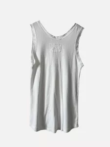 Yoga Tank Top, Vit - Reunion Home
