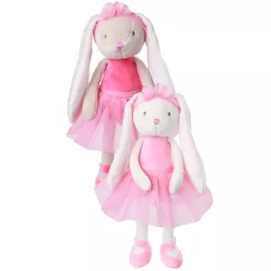 Zoe, Kanin med rosa känning och hårband (25 cm) - Bukowski