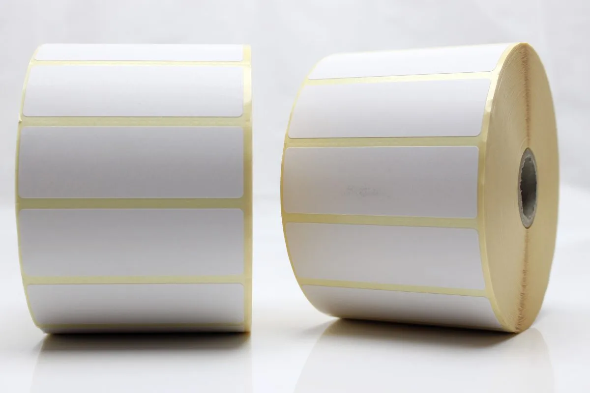 Etiketter, Rulle, DT, Perf, 76x25,4Ø25,4 mm, 2580 st/rulle