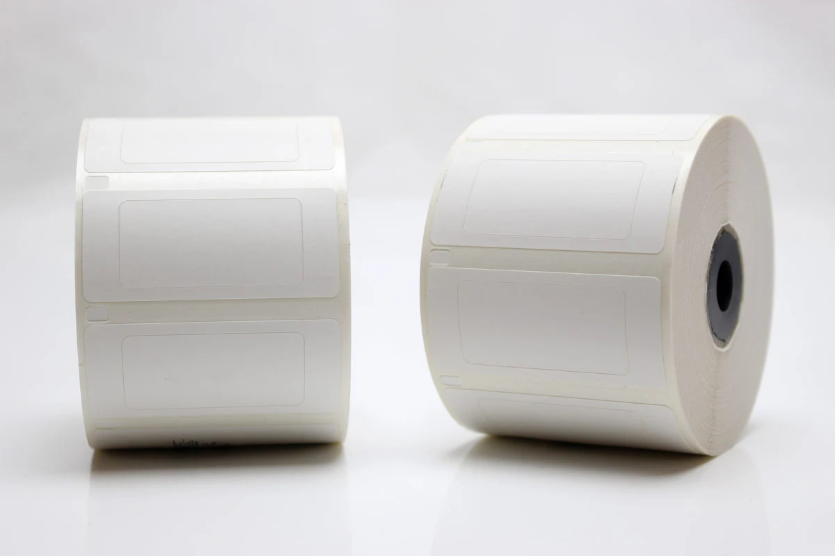 Etiketter, Rulle, DT, 40x20Ø12,7/25,4 mm, 1000 st/rulle