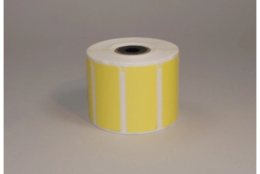 Etiketter, Rulle, DT, Gul, 56x25,4Ø12,7/25,4 mm, 1000 st/rulle