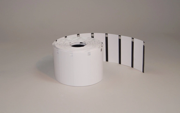 Hyllkantsetiketter, Rulle, DT, Läsmärke (Blackmark), 60x24Ø25,4 mm, 1000 st