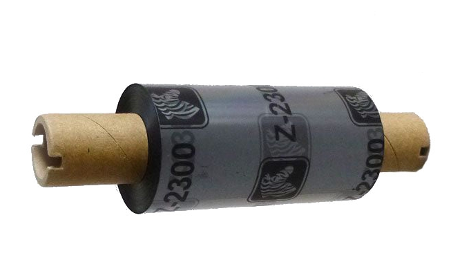 Termotransferband, Zebra 2300, Vax, 64 mm x 74 m Ø 12,7 mm