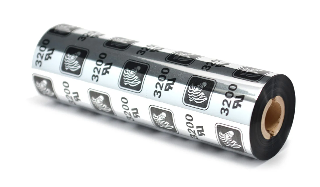 Termotransferband, Zebra 3200, Vax/harts (resin), 110 mm x 74 m Ø 12,7 mm