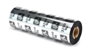 Termotransferband, Zebra 3200, Vax/harts (resin), 110 mm x 74 m Ø 12,7 mm