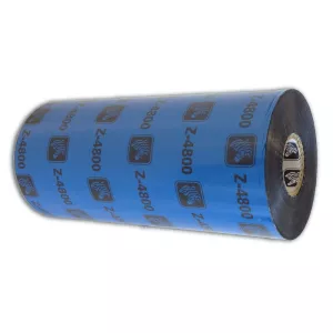 Termotransferband, Zebra 4800, Harts (resin), 156 mm x 450 m Ø 25,4 mm