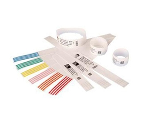 Band för armbandsskrivare, Sjukhusband, Barn, Vit, 6 patroner á 200 band, Zebra Z-Band Direct