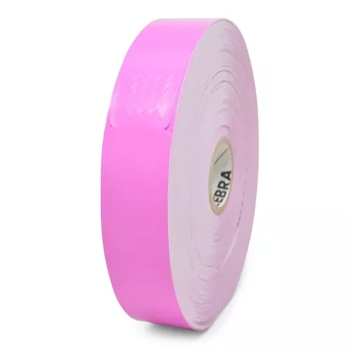 Festivalarmband på rulle, för vanliga etikettskrivare, Rosa, Endagsband, 350 band/rulle, Zebra Z-Band Fun