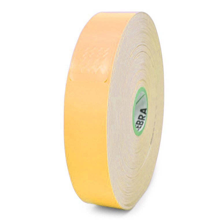 Festivalarmband på rulle, för vanliga etikettskrivare, Orange, Endagsband, 350 band/rulle, Zebra Z-Band Fun