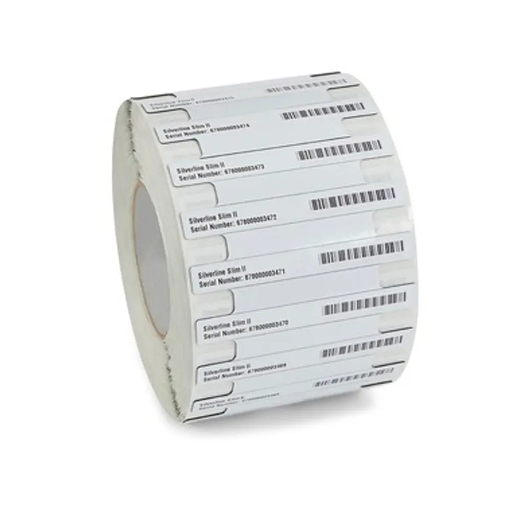 Zebra RFID-etiketter, Silverline Slim II ETSI (Monza R6-P) On-metal, 100x13Ø76 mm, 600 st/rulle