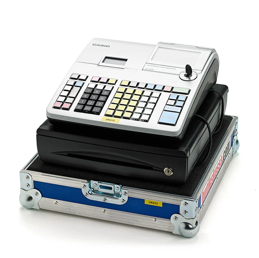 [BEGAGNAD] Kassaregister, inbyggd kassalåda & kunddisplay, Casio SE-S400