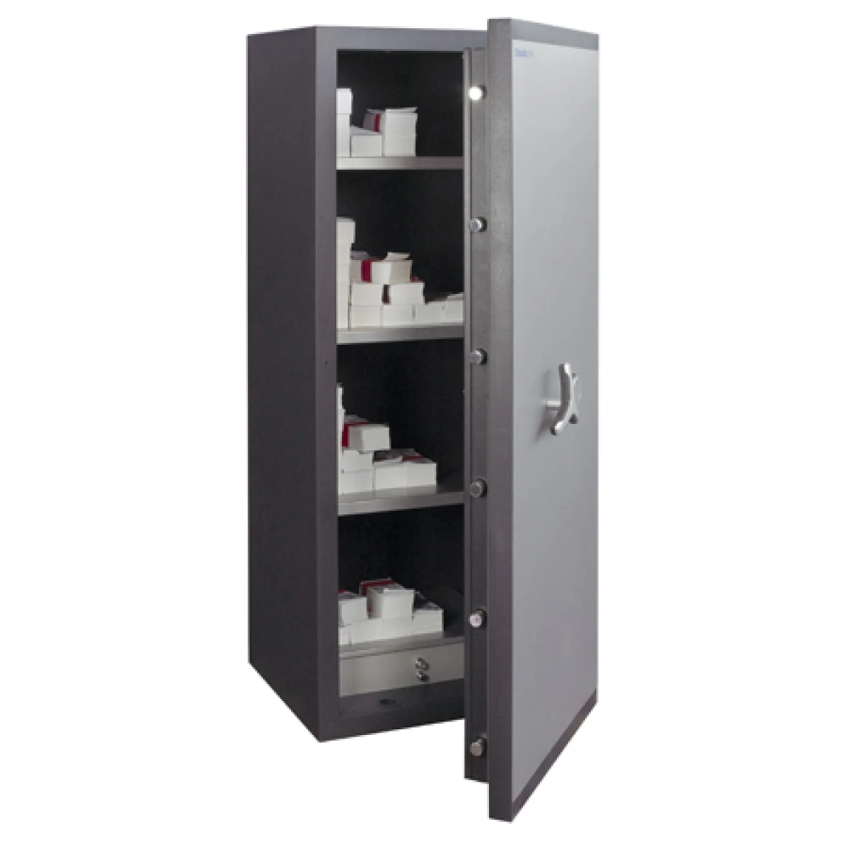 [DEMO-EXEMPLAR] Värdeskåp, Inbrottsklassat, EN-1143-1, Grade 1, Brandklassat, 60P, DG350