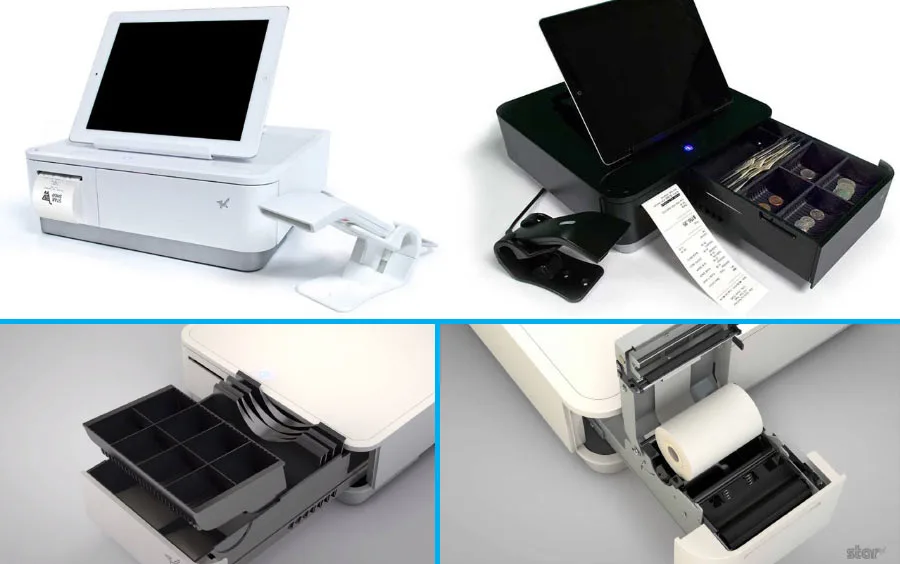 [DEMO-EXEMPLAR] Kassalåda med inbyggd kvittoskrivare & streckkodsläsare, iZettle