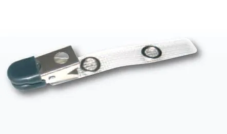 Gummiklädd krokodilklämma för ID-kortshållare, Förpackning 100 st