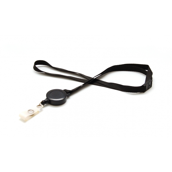 Jojo och halsband för ID-kortshållare, inkl. vinylband med klämma, Förpackning 100 st