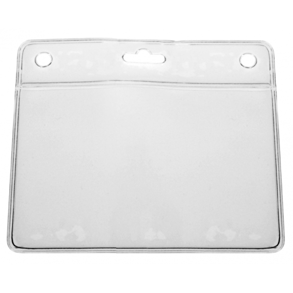 Korthållare ID-kort & passerkort, Mjuk vinyl, Horisontell, Genomskinlig, Förpackning 100 st