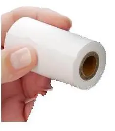 Etikettrulle, Zebra Z-Select 2000D, DT, Avdragbart lim, Perf, 76,2x44,45Ø19 mm, 350 st/rulle
