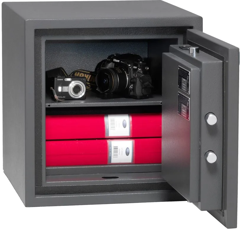 Kassaskåp, Stöldskyddsklassat, EN-14450 S2, Brandklassat, 30P, BRF-46