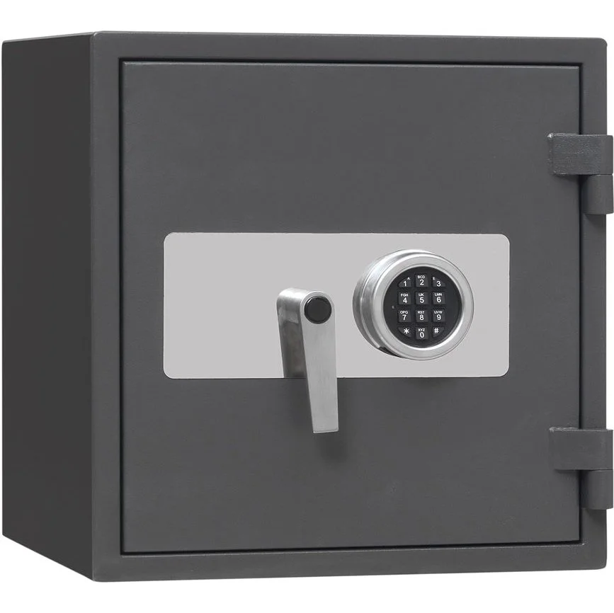 Värdeskåp, Inbrottsklassat, Grade I, Brandsäkert, 60P, Elkodlås, Garant 46E