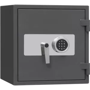 Värdeskåp, Inbrottsklassat, Grade I, Brandsäkert, 60P, Elkodlås, Garant 46E