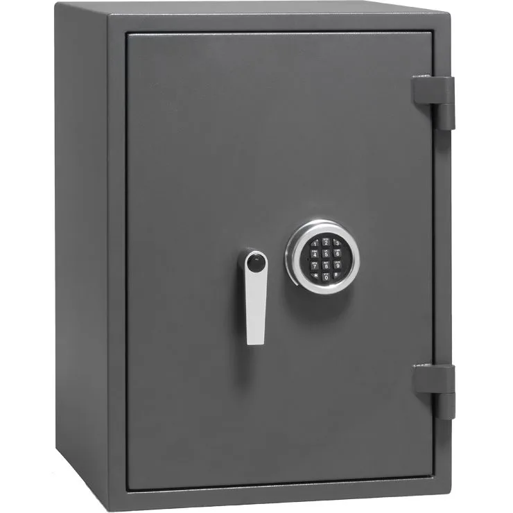 Värdeskåp, Inbrottsklassat, Grade I, Brandsäkert, 60P, Elkodlås, Garant 67E