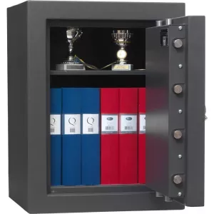 Värdeskåp, Inbrottssäkert, Elkodlås, EN-1143-1, Grade II, Bastion 67E