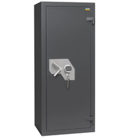 Stort värdeskåp, Elkodlås, Inbrottsklassat, Brandskydd, 30P, Grade III, Fort 166