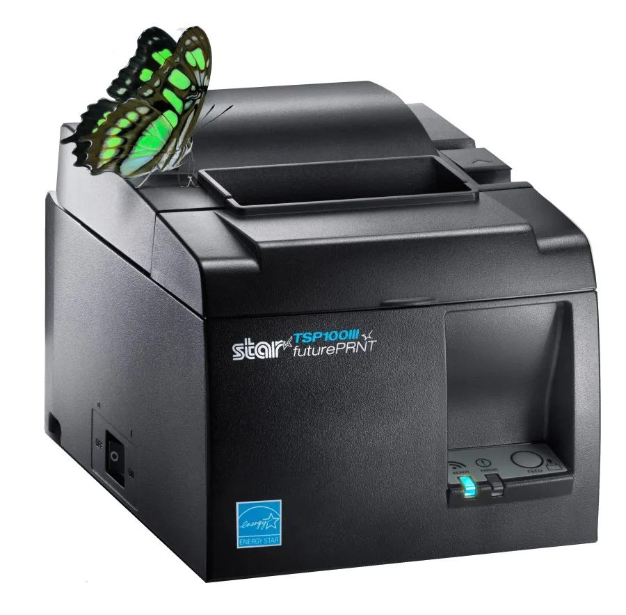 Kvittoskrivare, LAN, iZettle-godkänd, Star TSP143III LAN