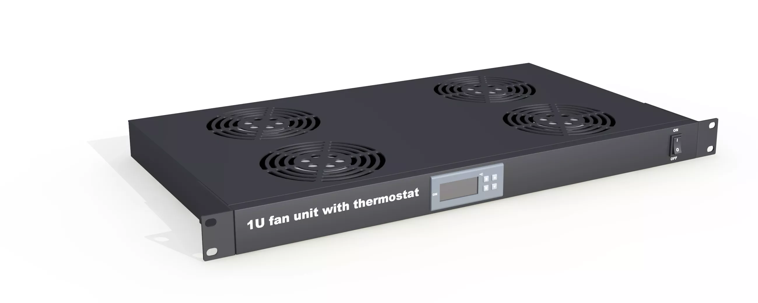 Termostatstyrt fläktpaket till laptopskåp