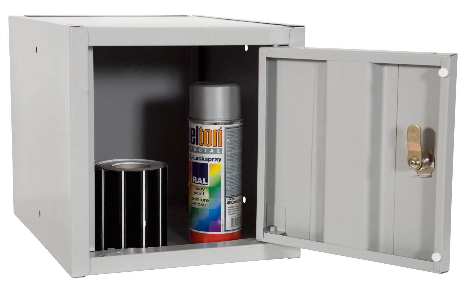 Förvaringsskåp i plåt, Nyckellås, P-275
