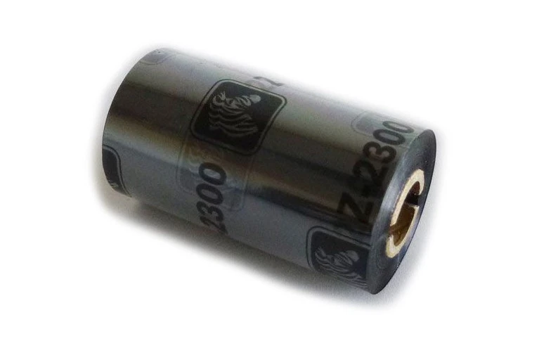 Termotransferband, Zebra 2300, Vax, 33 mm x 74 m Ø 12,7 mm