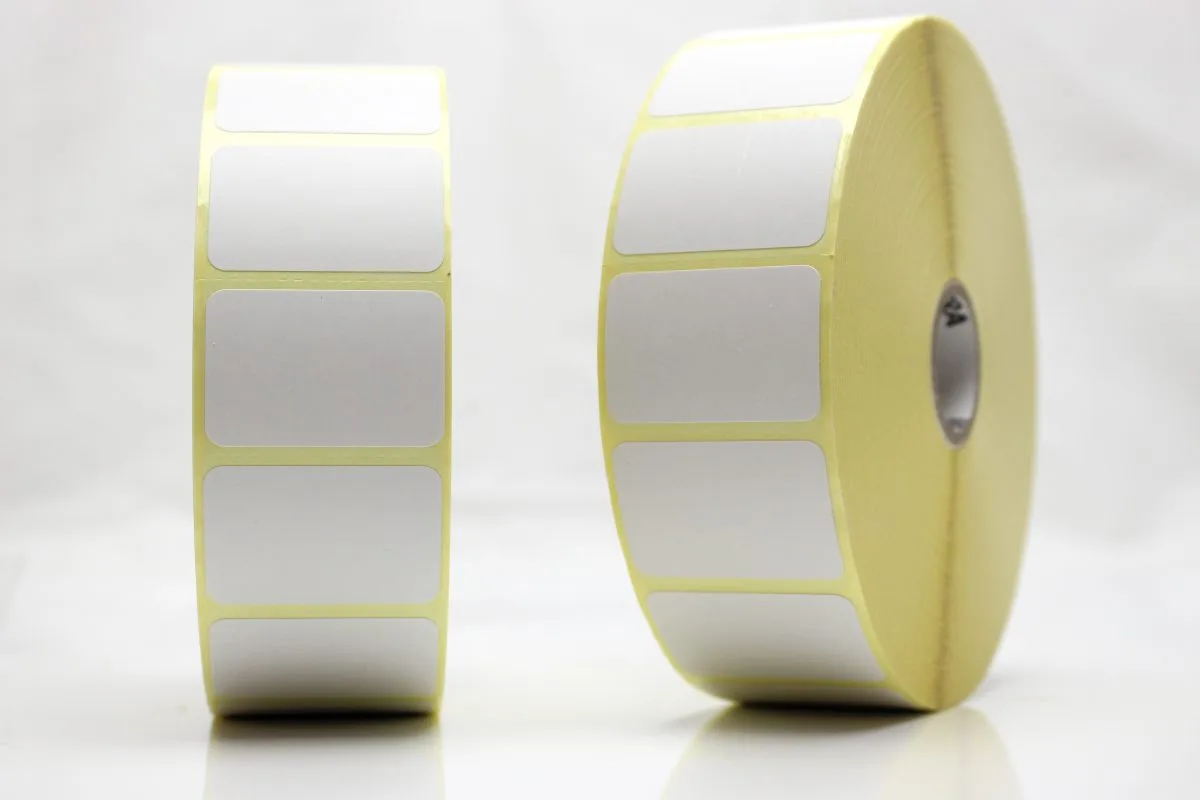 Etikettrulle, DT, Perf, 38x25Ø25,4 mm, 2580 st/rulle