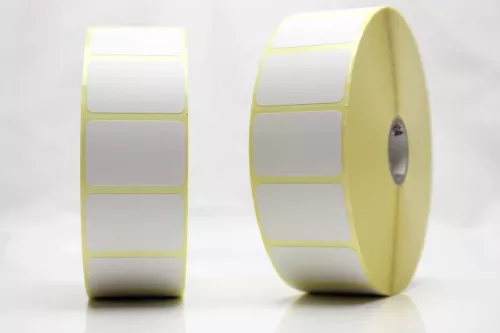 Etikettrulle, DT, Perf, 38x25Ø25,4 mm, 2580 st/rulle