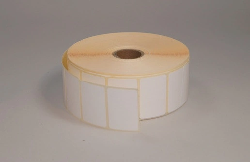 Etikettrulle, DT, Perf, 38x25Ø25,4 mm, 2580 st/rulle