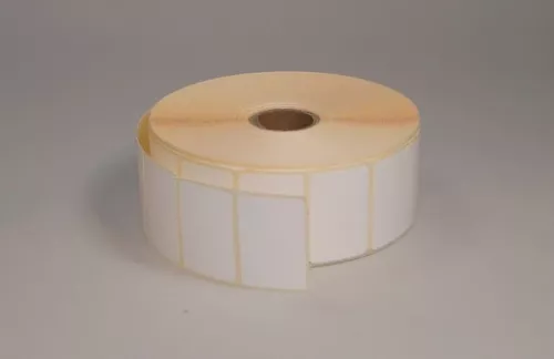 Etikettrulle, DT, Perf, 38x25Ø25,4 mm, 2580 st/rulle