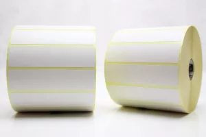 Etiketter, Rulle, Zebra Z-Select 2000T,  TT, Perf, 102x25Ø25,4 mm, 2580 st/rulle