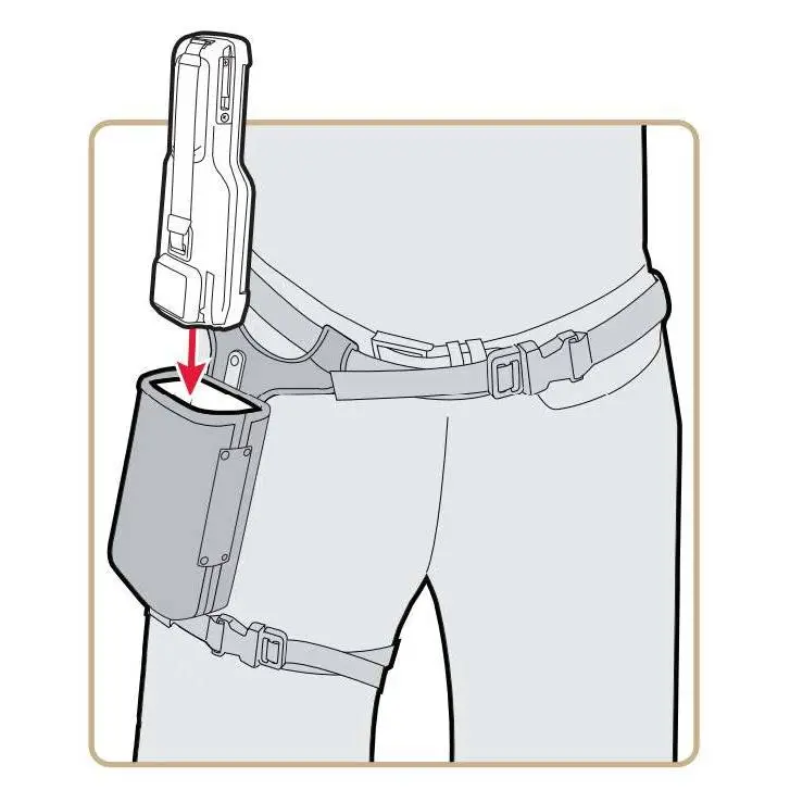 Hölster, fodral för handdator, Honeywell ScanPal EDA61
