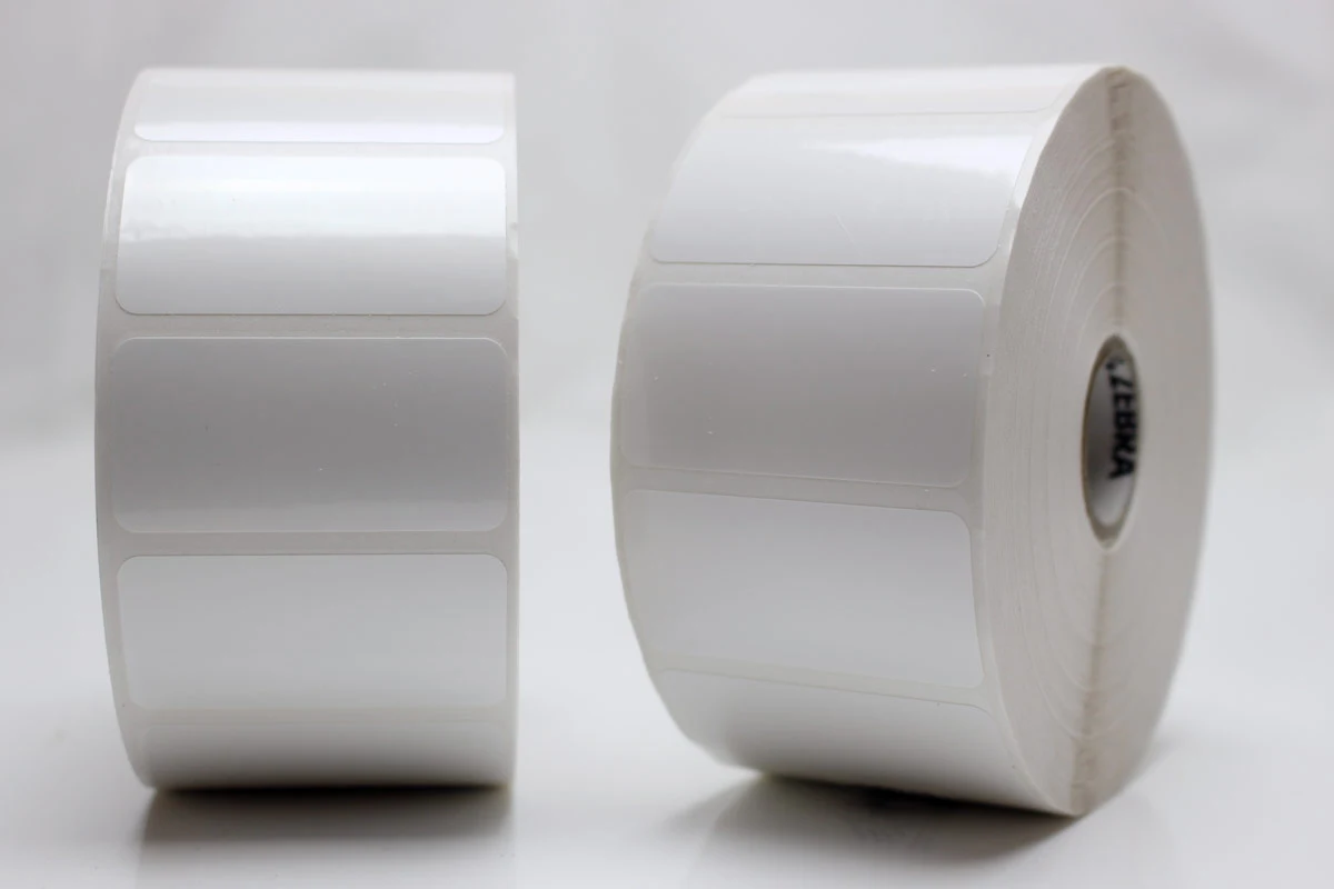 Etiketter, Rulle, TT, Plast, Zebra Z-Ultimate 3000T, 51x25Ø25,4 mm, 2580 st/rulle