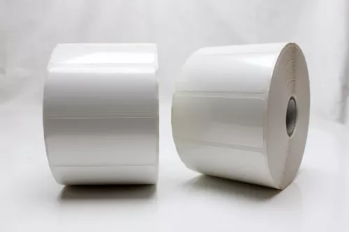 Etiketter, Rulle, TT, Plast, Zebra Z-Ultimate 3000T, 70x32Ø25,4 mm, 2100 st/rulle