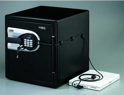 Kassaskåp, Datamediaskåp, Extern USB-port, Brandsäkert, M-4531