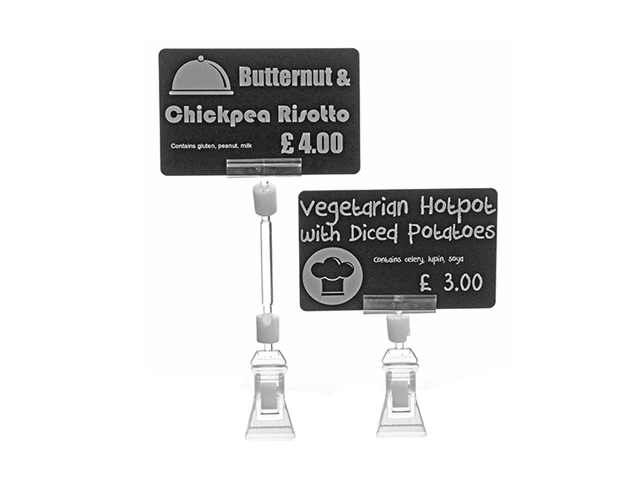 ID-kortshållare med plastklämma, 4 cm, Förpackning 25 st