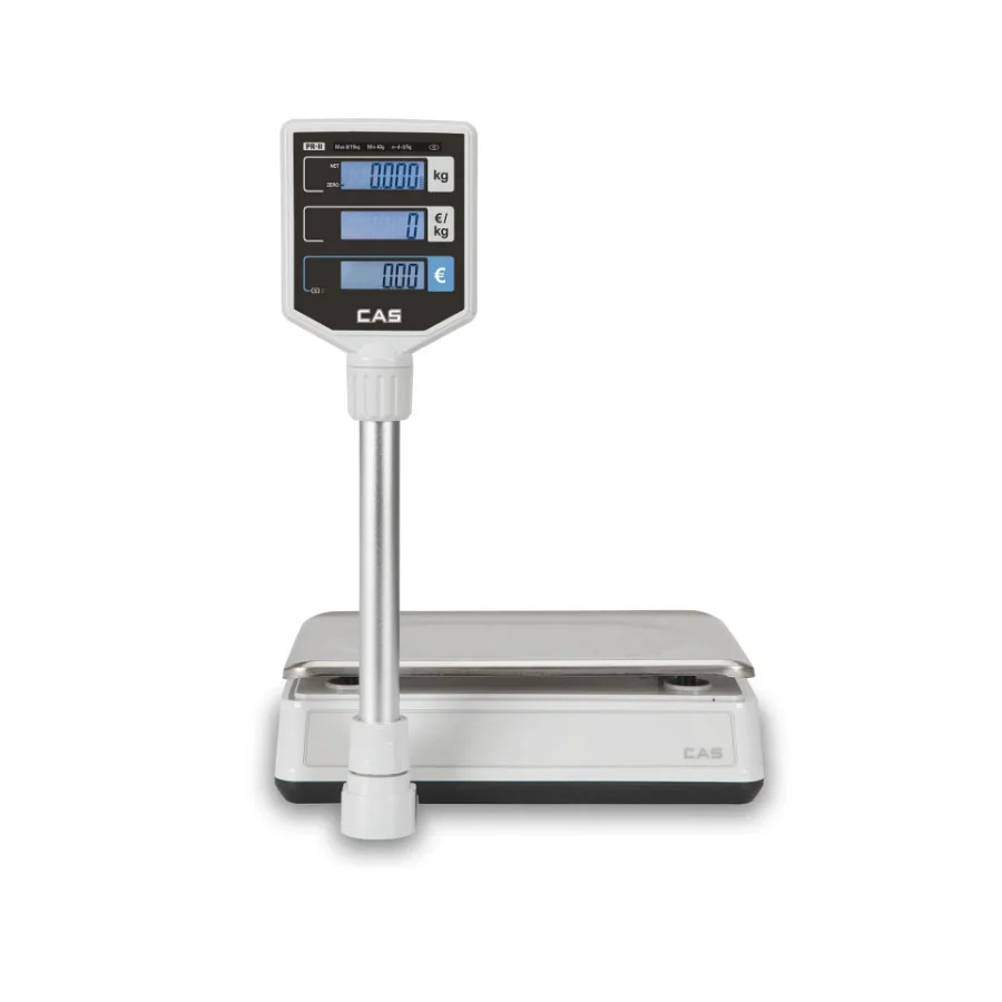 Prisuträknande våg med stolpe (15 kg) - CAS PR-II