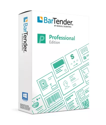 Etikettprogram, Programlicens för Seagull BarTender Professional