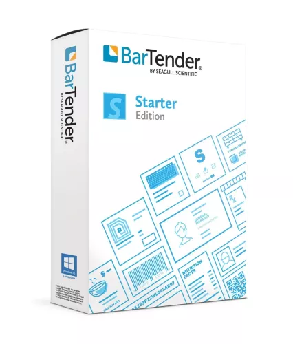 Enkelt program för design av etiketter, Seagull BarTender Starter (Workstation-licens)
